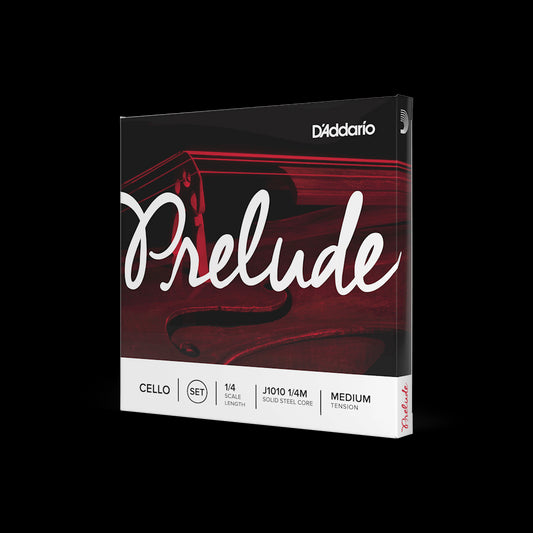 D'Addario Prelude 1/4 Solid Steel Strings Med