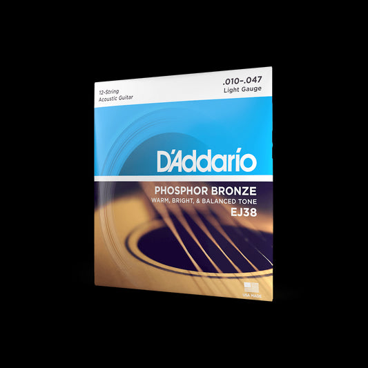 D'Addario EJ38 Acoustic Guitar Strings 12- String