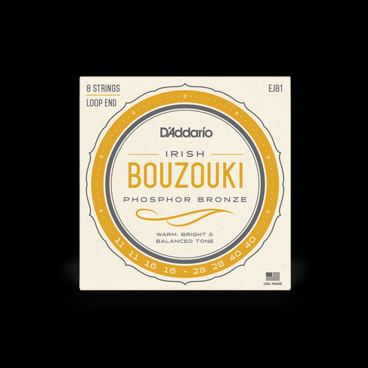 D'Addario 8 String Irish Bouzouki Phosphor Bronze