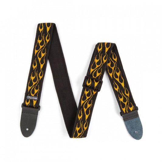 Dunlop Flambe Orange/Yellow Guitar Strap D38-110Y