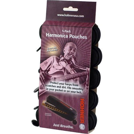 5 - Pack Harmonica Pouches