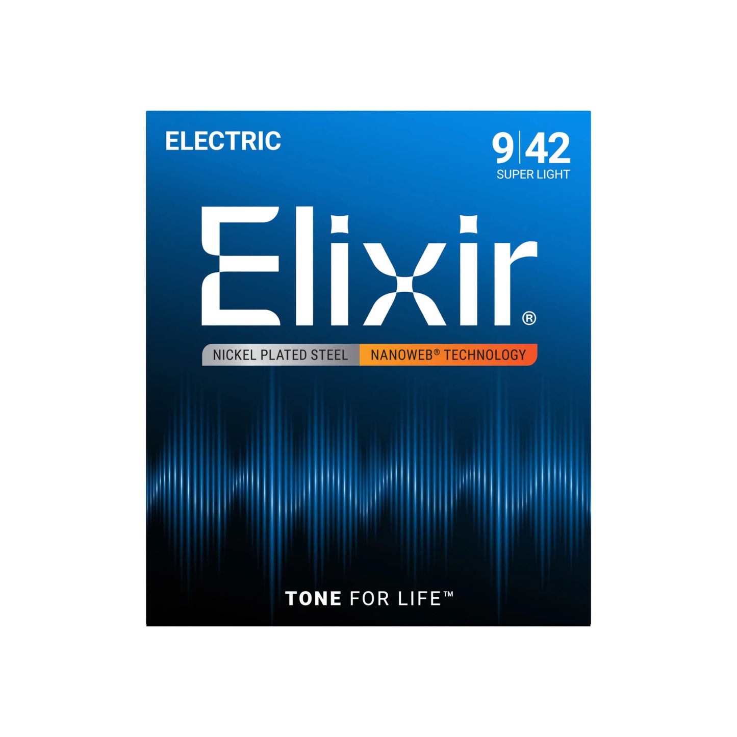 Elixir Electric Guitar-Nano Web-Super Lite Strings 09/42