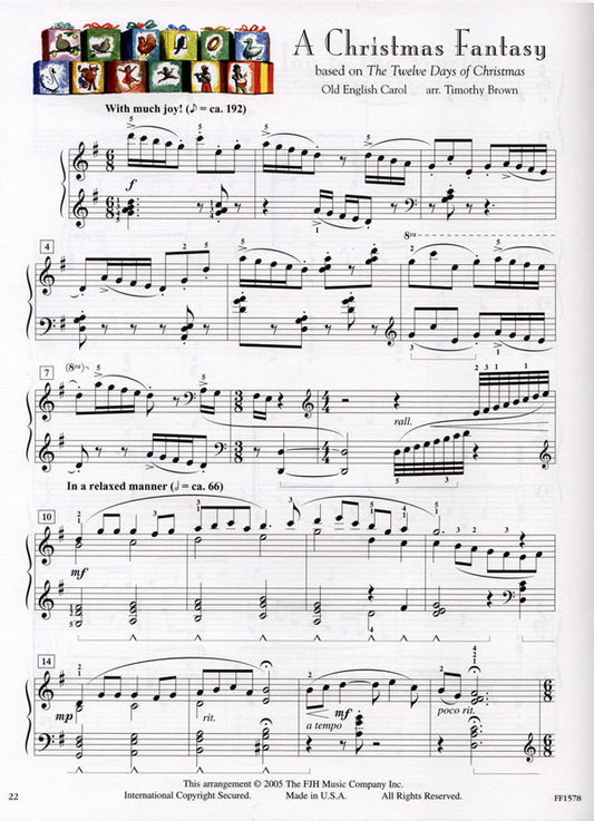 In Recital w/popular Christmas Music Bk 4 with CD