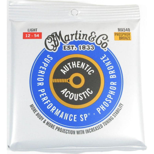 Martin & Co Acoustic Light Guitar Strings 12 - 54 Phosphor Bronze