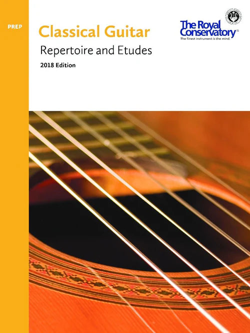 RCM Classical Guitar Repertoire & Etudes PREP  -  2018 Edition