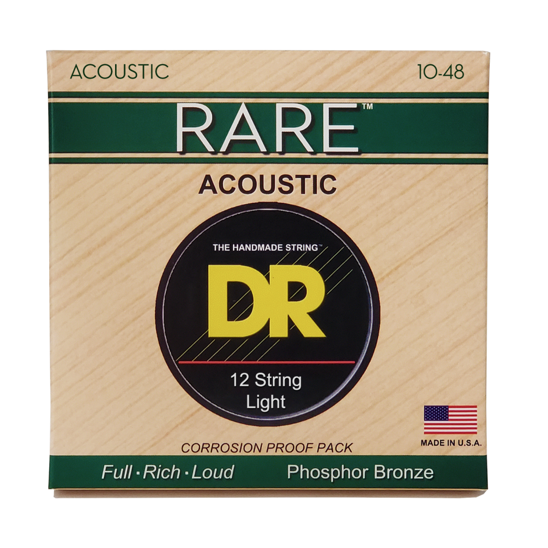 DR 12 String Acoustic Guitar Strings Rare 10-48