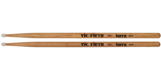 VIC 5B TERRA Drumsticks - Nylon Tip