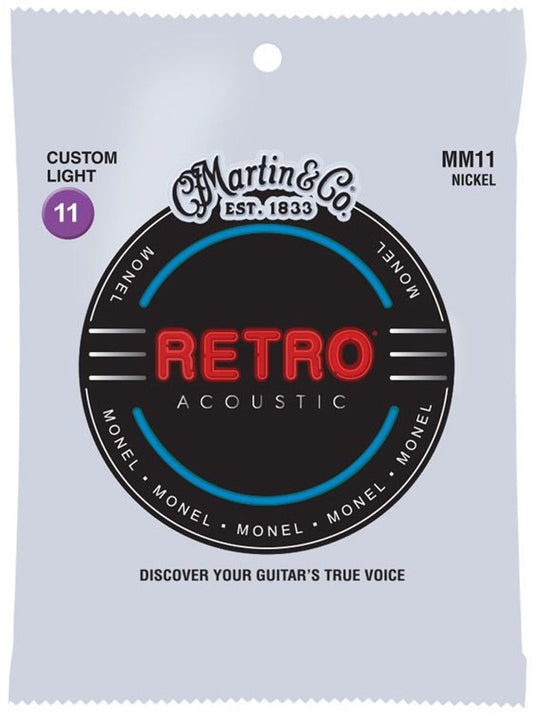 Martin Retro Acoustic Custom Light Guitar Strings 11