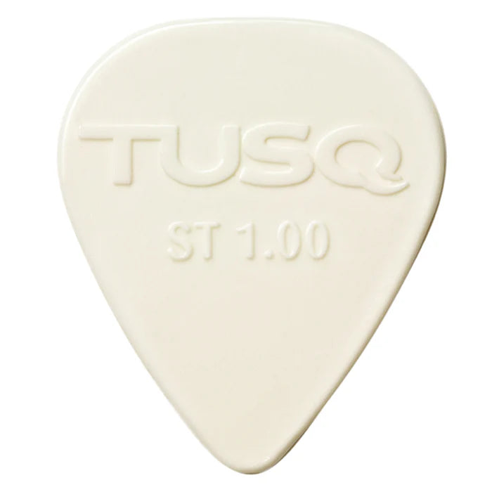 Tusq Standard Pick 1mm White 6 Pack