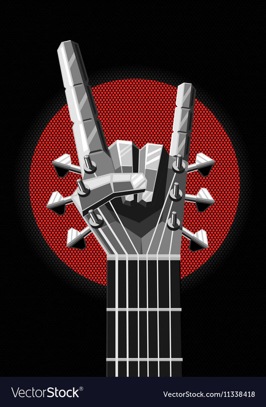 Rock Guitar Music Poster