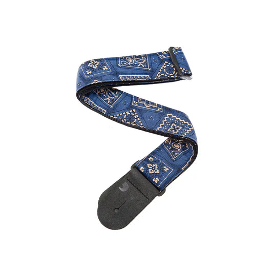 D'AddarioBandana Blue Guitar Strap 50G03
