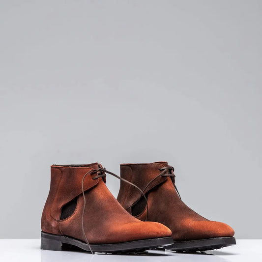 Norman Rust-Brown Suede