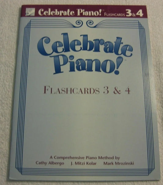 Celebrate Piano - Flashcards 3&4