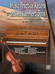 Music Practice Record and Assignment Book