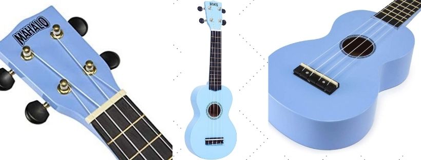 Mahalo MR1 Rainbow Series Soprano Ukulele_Light Blue