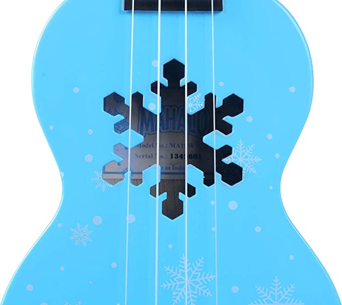 Mahalo Snow Glacier Blue Ukulele