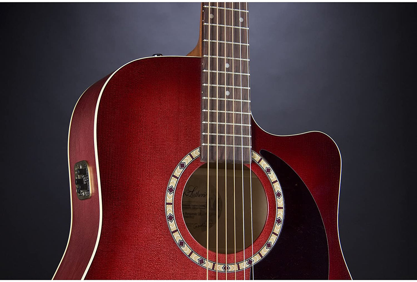 A&L CW Spruce Burgundy QI Guitar