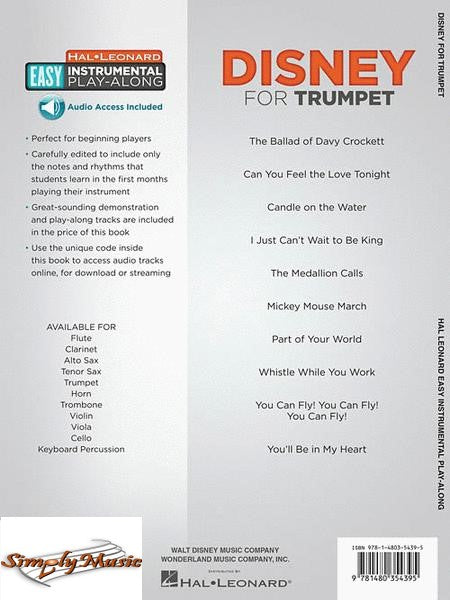 Disney for Trumpet /  10 Classic Songs