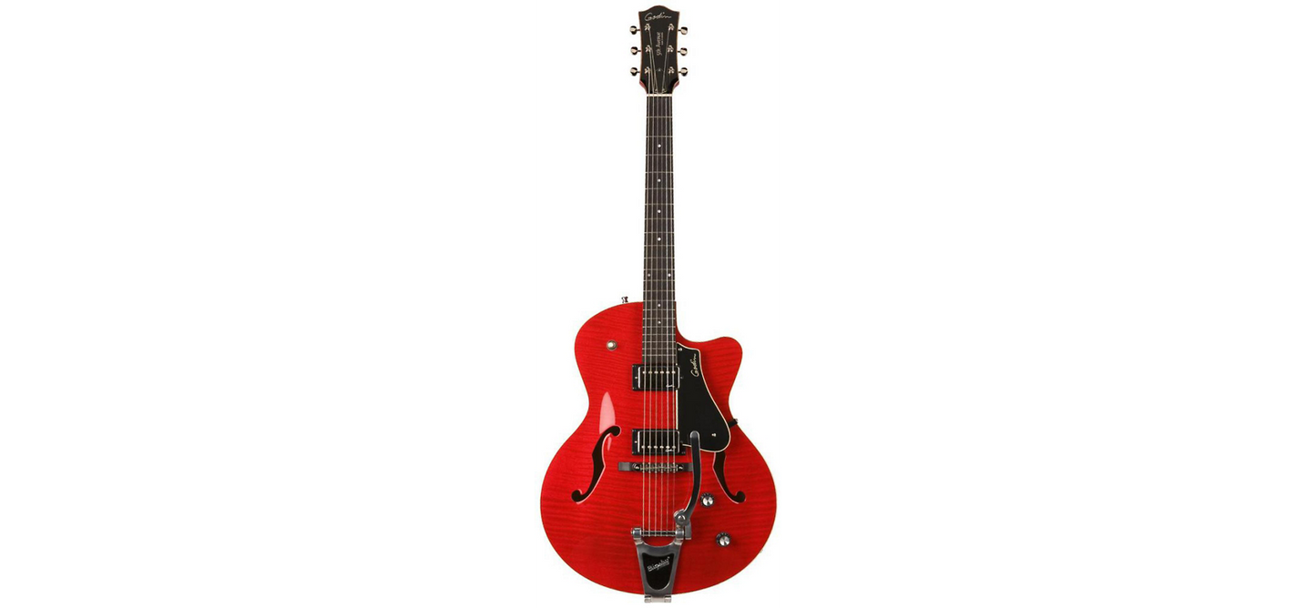 Godin 5th Avenue Red With Case