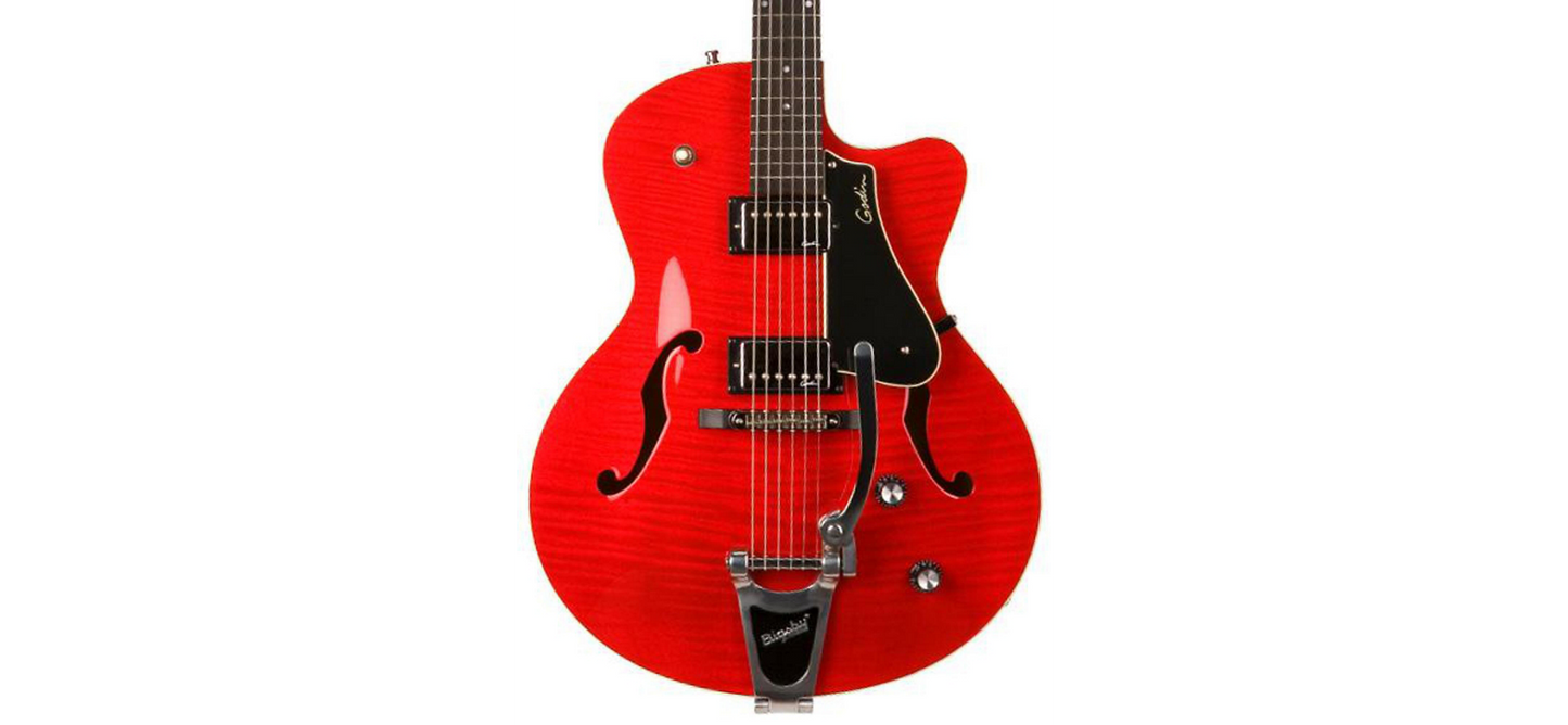 Godin 5th Avenue Red With Case