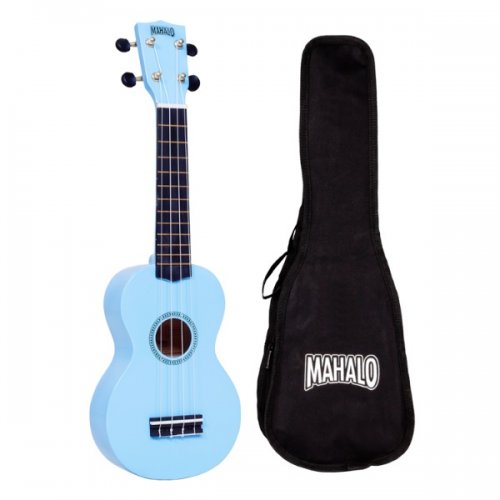 Mahalo MR1 Rainbow Series Soprano Ukulele_Light Blue