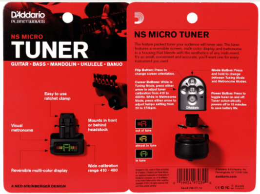 D'Addario Planet Waves NS Micro Tuner
